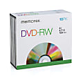 Memorex® DVD-RW Rewritable Media With Slim Jewel Cases, 4.7GB/120 Minutes, Pack Of 10 1 thumbnail image