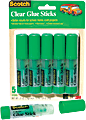 Scotch® Nontoxic Washable Glue Stick, 0.27 Oz, Clear, Pack Of 5 1 thumbnail image