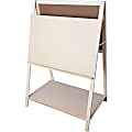 Flipside Horizontal Non-Magnetic Dry-Erase Whiteboard Teaching Easel 35" x 22", Metal Frame With White Finish 1 thumbnail image
