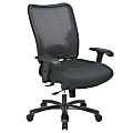 Office Star™ Big And Tall Fabric/Air Grid® Mesh Back High-Back Chair, Black 1 thumbnail image