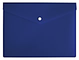 Office Depot® Brand Poly Envelope, 8-1/2" x 11", Blue