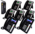 XBLUE Networks X50 VoIP Expandable Phone System, With 2 X4040 Phones And 5 X3030 Phones, X504235