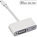 4XEM 8 Pin Lightning to VGA Adapter for Apple iPhone/iPad/iPod with HD 1080p support - MFI Certified - MFi Certified Lightning to VGA adapter 1 thumbnail image