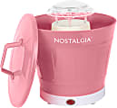 Nostalgia Hot Air Popcorn Maker And Bucket, 10-1/8”H x 9-15/16”W x 9-15/16”D, Coral