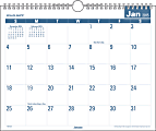 AT-A-GLANCE® Monthly Wall Calendar, 12" x 15", 30% Recycled, Easy-Read, Blue Gray, January-December 2015