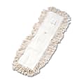 Boardwalk® Industrial Cotton Dust Mop Head, 24" x 5", White