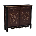 Powell Balfour 2-Door Console Table, 36-1/4"H x 41"W x 11"D, Red 1 thumbnail image
