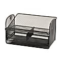 Safco® Onyx Mesh Telephone Stand With Drawer, 7"H x 11 3/4"W x 9 1/4"D, Black