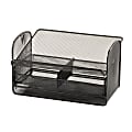 Safco® Onyx Mesh Telephone Stand With Drawer, 7"H x 11 3/4"W x 9 1/4"D, Black