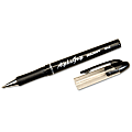 SKILCRAFT® Alphagrip Ballpoint Pens, Medium Point, Black Barrel, Black Ink, Pack Of 12