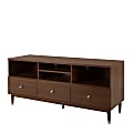 South Shore Olly TV Stand With Drawers For TVs Up To 60'', Brown Walnut