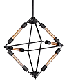 Zuo Modern Union Ceiling Lamp, Rust 1 thumbnail image