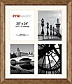 PTM Images Photo Frame, 4 Opening Collage, 23 1/2"H x 2"W x 27 1/2"D, Champagne