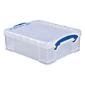 Really Useful Box® Plastic Storage Container, 8.1 Liters, 14" x 11" x 5", Clear 1 thumbnail image
