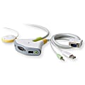 Belkin® Flip 2-Port KVM Switch With Wired Remote, USB & Audio 1 thumbnail image