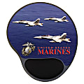 Integrity Ergonomic Mouse Pad, 8.5" x 10", Marines Air Power, Pack Of 6