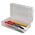 Innovative Storage Designs Pencil Box, 8 1/2" x 5 1/2", Clear 1 thumbnail image