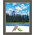 Amanti Art Domus Dark Silver Wood Picture Frame, 19" x 23", Matted For 16" x 20"