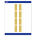 Avery® Print-To-The-Edge Tags With Sure Feed®, S00-DKJ-PRMWT10, 2" x 3", Matte White, Preprinted Double Dipped Gold Edge Design, Pack Of 80 1 thumbnail image