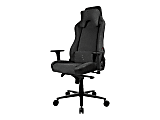 Arozzi Vernazza - Chair - recliner - armrests - T-shaped - tilt - polyurethane leather, soft fabric - dark gray