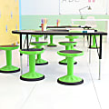 Flash Furniture Carter Adjustable Height Kids Flexible Active Stool, Green
