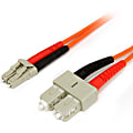 StarTech.com 3m Fiber Optic Cable - Multimode Duplex 62.5/125 LSZH Fiber Jumper Cord - LC/SC - Connect fiber network devices  - FIBLCSC3 1 thumbnail image