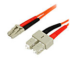 StarTech.com 3m Fiber Optic Cable - Multimode Duplex 62.5/125 LSZH Fiber Jumper Cord - LC/SC - Connect fiber network devices  - FIBLCSC3 1 thumbnail image