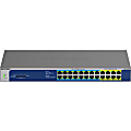 Netgear GS524UP Ethernet Switch - 24 Ports - 2 Layer Supported - 578.80 W Power Consumption - 480 W PoE Budget - Twisted Pair - PoE Ports - Desktop, Rack-mountable - Lifetime Limited Warranty