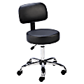 Lorell® Pneumatic-Height Stool, Black 1 thumbnail image