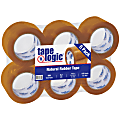 Tape Logic® #51 Natural Rubber Tape, 3" Core, 3" x 110 Yd., Clear, Case Of 6