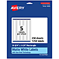 Avery® Permanent Labels With Sure Feed®, 94262-WMP250, Rectangle, 9-3/4" x 1-1/4", White, Pack Of 1,250 1 thumbnail image