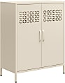 Ameriwood Home Mr. Kate Annie 32"W Short Metal 2-Door Cabinet, Parchment 1 thumbnail image