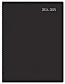2024-2025 Office Depot® Brand 18-Month Academic Planner, 9" x 11", 30% Recycled, Black, July 2024 To December 2025 1 thumbnail image