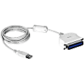 TRENDnet USB to Parallel 1284 Converter Cable, TU-P1284, USB 1.1/2.0/3.0, Windows 10/8.1/8/7, Mac OS X 10.6-10.9, 2 m (6.6 ft) Length, Connect Parallel Port Printers to a USB Port, Plug & Play - USB to Parallel 1284 Converter 1 thumbnail image