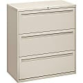 HON® Brigade® 700 36"W x 18"D Lateral 3-Drawer File Cabinet, Light Gray 1 thumbnail image