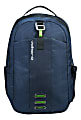 Volkano Latitude Backpack With 15.6" Laptop Compartment, Navy/Lime