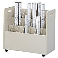 Safco® Mobile Roll File, 21 Compartments, 3 3/4" Tubes 1 thumbnail image
