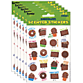 Eureka Scented Stickers, Chocolate, 80 Stickers Per Pack, Set Of 6 Packs 1 thumbnail image