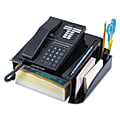 Universal® Telephone Stand And Message Center, 5 1/4"H x 12 1/4"W x 10 1/2"D, Black