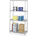 Safco® Industrial Wire Shelving Starter Unit, 36"W x 18"D, Gray