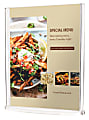 Deflecto® Double-Sided Sign Holder With Oval Base, 7-1/2"H x 6-1/8"W, Clear 1 thumbnail image