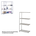 Safco® Industrial Wire Shelving Add-On Unit, 36"W x 18"D, Gray 1 thumbnail image