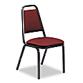 Virco® 8926-Series Vinyl Upholstered Stack Chairs, 34 1/4"H x 18"W x 22"D, Wine, Pack Of 4