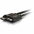 C2G DisplayPort Male to HDMI Male Adapter Cable - 6ft, 1080p Resolution, 30V - Black - DisplayPort/HDMI  - 54326 1 thumbnail image