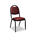 Virco® Upholstered Stack Chairs, 35 1/2"H x 18"W x 22"D, Ruby, Set Of 4