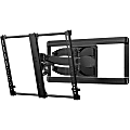 SANUS Full-Motion+ VLF628 Wall Mount for Flat Panel Display, TV - Black - 1 Display(s) Supported - 46" to 90" Screen Support - 150 lb Load Capacity - 200 x 200, 300 x 300, 400 x 300, 500 x 400, 300 x 200, 400 x 200, 400 x 400, 600 x 400