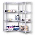 Safco® Industrial Wire Shelving Add-On Unit, 48"W x 18"D, Gray