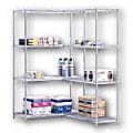 Safco® Industrial Wire Shelving Add-On Unit, 48"W x 18"D, Gray 1 thumbnail image