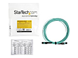 StarTech.com 5m 15 ft MPO / MTP Fiber Optic Cable - Plenum-Rated MTP to MTP Cable - OM3, 40G MPO Cable