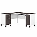Bush Business Furniture Somerset 60"W L-Shaped Corner Desk With Storage, Storm Gray/White, Standard Delivery 1 thumbnail image